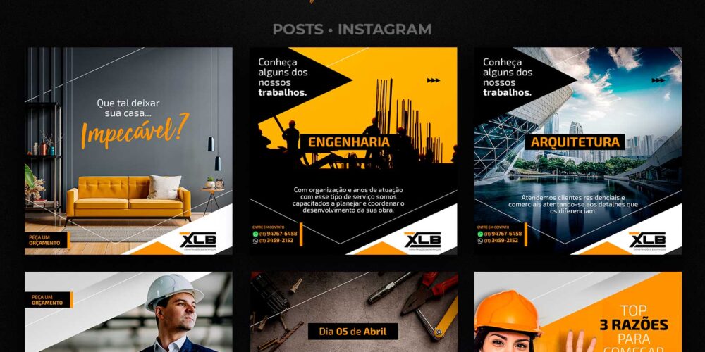 XLB Construções - Redes Sociais